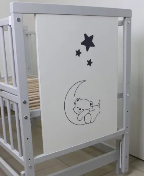 Pătuț Kuzya Urs Gri pe balansoar Pătuț Kuzya Urs Gri pe balansoar