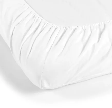 Cearșaf de pat pe elastic PernaMea Alb, 120x60 cm Cearșaf de pat pe elastic PernaMea Alb, 120x60 cm