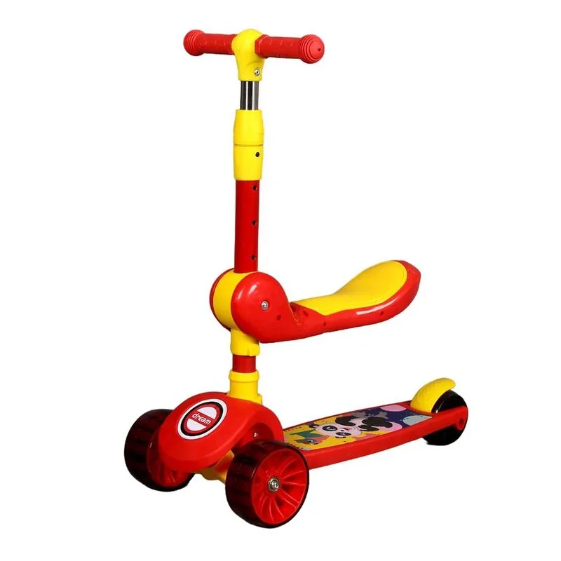 Самокат с сиденьем (подсветка колес,музыка) Арт. 11992