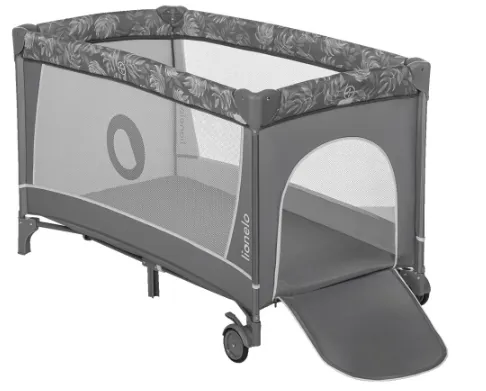 Pătuț pliabil 2 in 1 Lionelo Flower Grey Stone Pătuț pliabil 2 in 1 Lionelo Flower Grey Stone