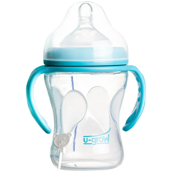 Biberon cu senzor de temperatura si gat larg din sticla, 230 ml Biberon cu senzor de temperatura si gat larg din sticla, 230 ml