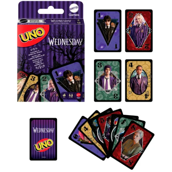 Joc de cărți UNO „Wednesday” Joc de cărți UNO „Wednesday”