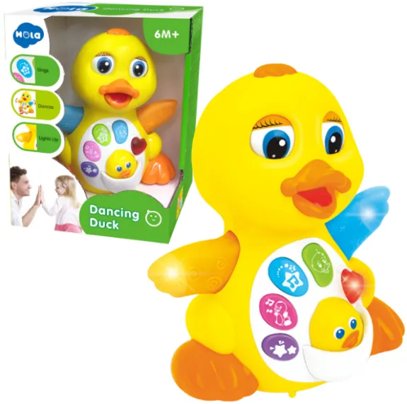 Jucarie interactiva „Ratusca dansatoare” cu muzica si lumina