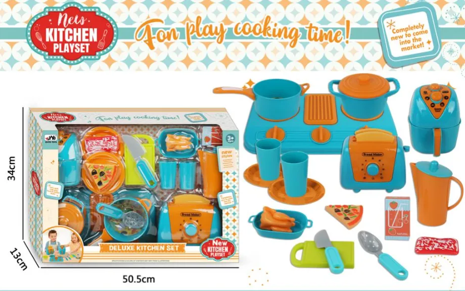 SET BUCATARIE PRAJITOR SI FRITEUZA CU AER CU PUI FRIPT SI PIZZA, 5525C