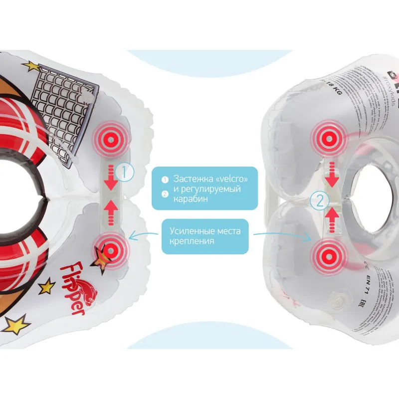 Cerc pentru scaldat nou-nascuti Roxy Kids „Flipper”, Fotbalist (FL010) Cerc pentru scaldat nou-nascuti Roxy Kids „Flipper”, Fotbalist (FL010)