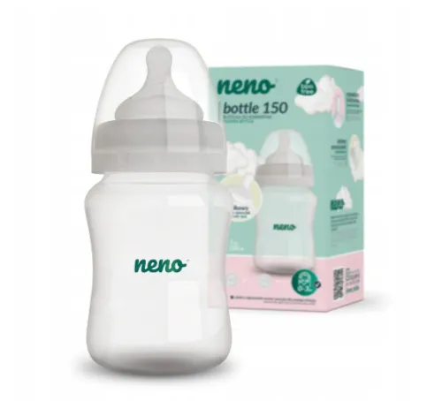 Biberon pentru bebeluși din plastic Neno, 150 ml Biberon pentru bebeluși din plastic Neno, 150 ml