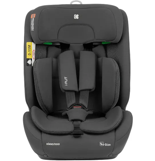 Scaun auto 76-150 cm (i-Size) Isofix KikkaBoo i-Flit Dark Grey Scaun auto 76-150 cm (i-Size) Isofix KikkaBoo i-Flit Dark Grey