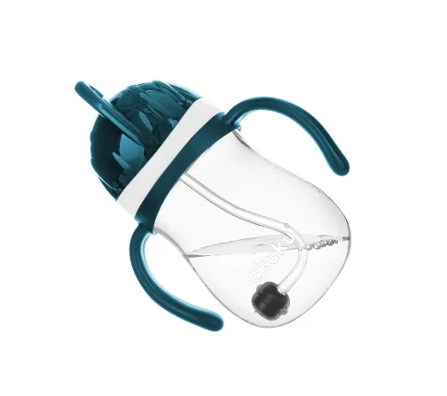 Cana cu pai Akuku Blue (9 luni +), 280 ml Cana cu pai Akuku Blue (9 luni +), 280 ml