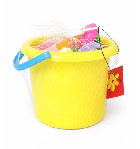 Set de nisip cu găletușă, galben, cod 990154