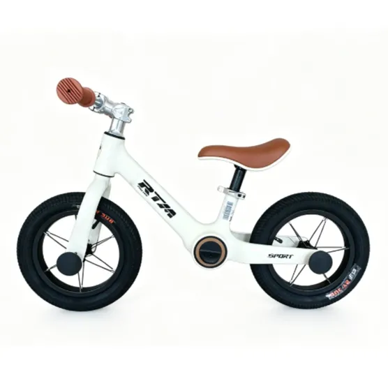 Bicicletă fără pedale pentru copii 12′, cadru din aliaj de magneziu, bej (87050)