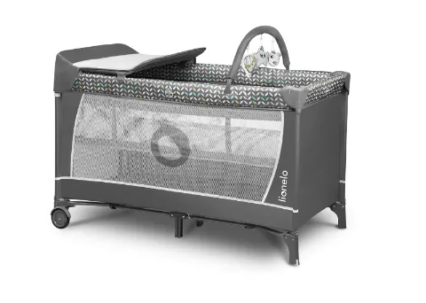 Patut pliabil 2 in 1 Lionelo Flower Grey Scandi Patut pliabil 2 in 1 Lionelo Flower Grey Scandi