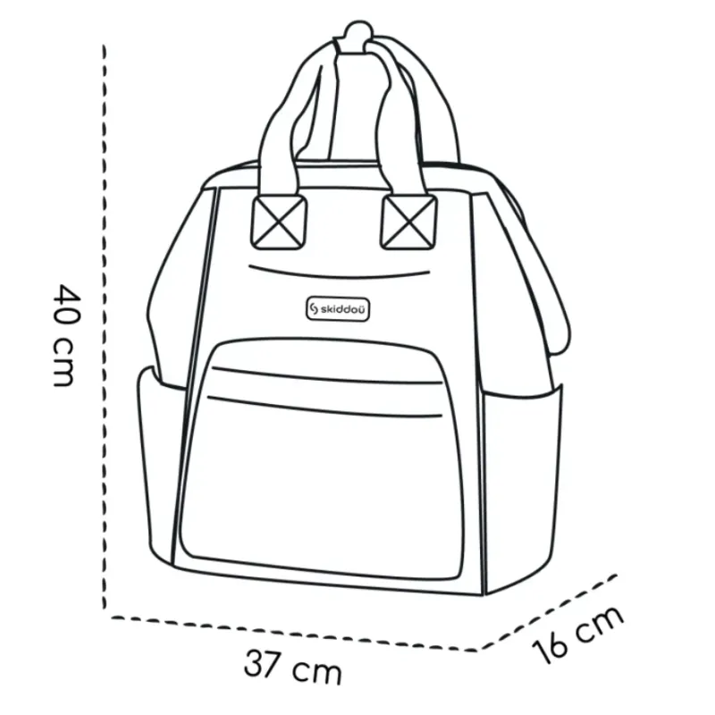 Rucsac pentru mame Skiddou Astrid vanilla delight (2080016) Galben-Gri Rucsac pentru mame Skiddou Astrid vanilla delight (2080016) Galben-Gri
