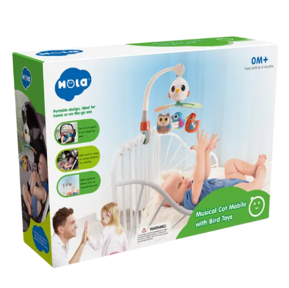 Jucarie muzicala pentru patuc „Carusel cu pasarele” Jucarie muzicala pentru patuc „Carusel cu pasarele”