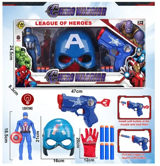 SET ARMA CU MASCA SI EROU (INSTRUCTIUNE IN ROMANA) 72560