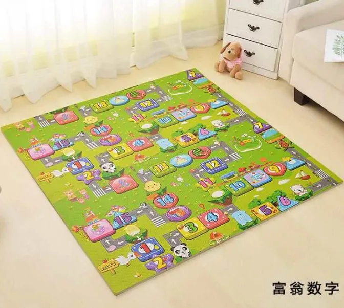 Puzzle de podea 4 bucăți „Drum cu cifre”, KTPT001