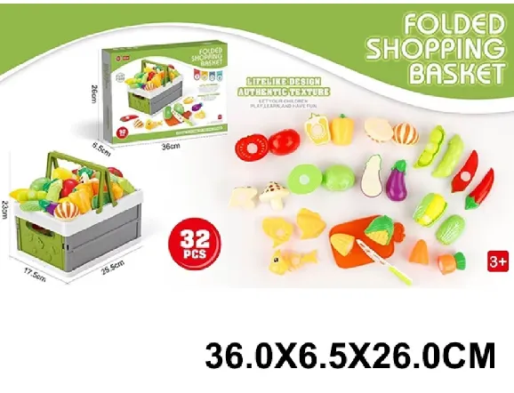 Фрукты и овощи с липучками для резки