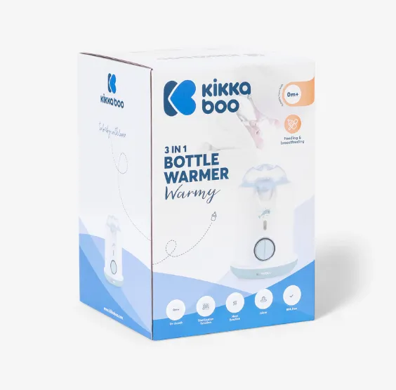 Încalzitor pentru biberoane 6 în 1 Kikkaboo Warmy White&Mint Încalzitor pentru biberoane 6 în 1 Kikkaboo Warmy White&Mint