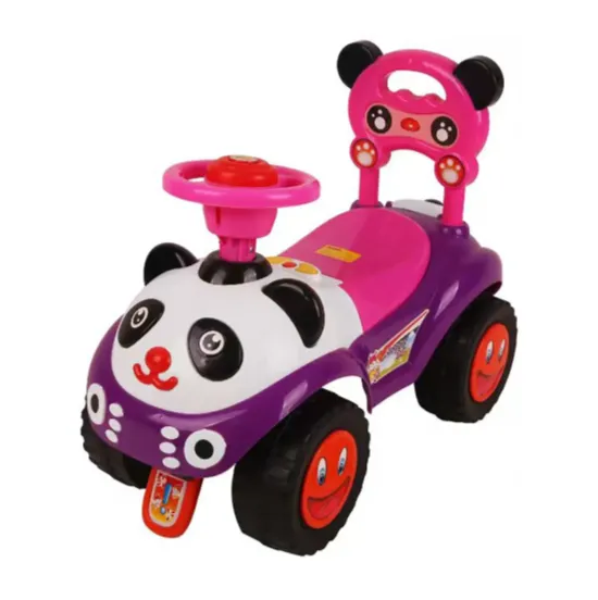 Tolocar pentru copii Panda cu lumini și sunete, roz