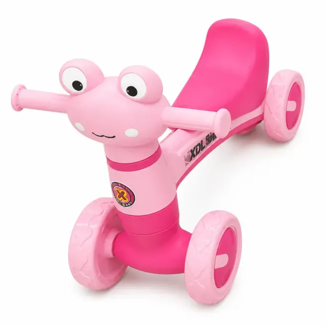 Mașinuță ride-on cu 4 roți, lumini și sunet, cu scaun roz, cod 10198b