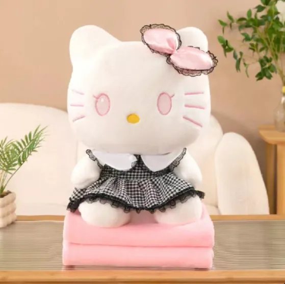 Jucărie din pluș Hello Kitty 50cm ,cu plapumă 1×1.6m (784691)