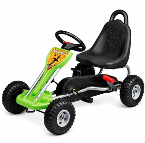 Kart cu pedale pentru copii (A05 / 1 verde)