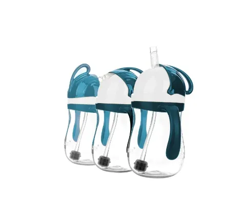 Cana cu pai Akuku Blue (9 luni +), 280 ml Cana cu pai Akuku Blue (9 luni +), 280 ml