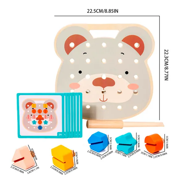 Joc interactiv din lemn 