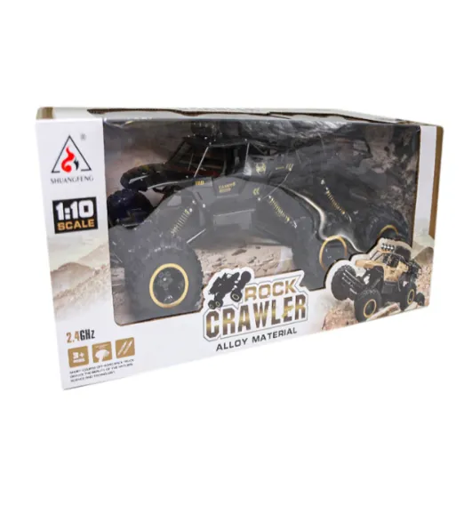 Mașină „Rock Crawler” 1:10 cu telecomandă, acumulator, neagră, cod 752087