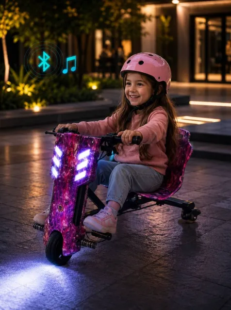 Mașină de drift cu Bluetooth și iluminare LED