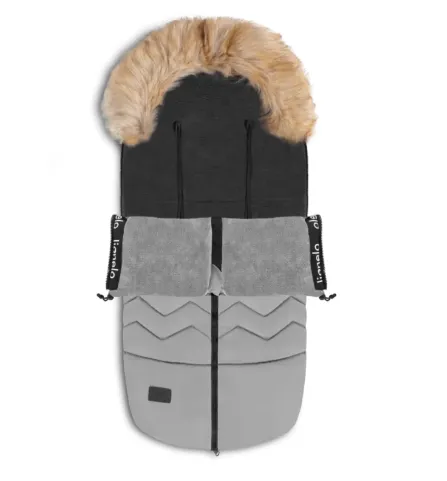 Husa de iarna pentru carucior Lionelo Frode Grey Dove, 90x45 cm Husa de iarna pentru carucior Lionelo Frode Grey Dove, 90x45 cm
