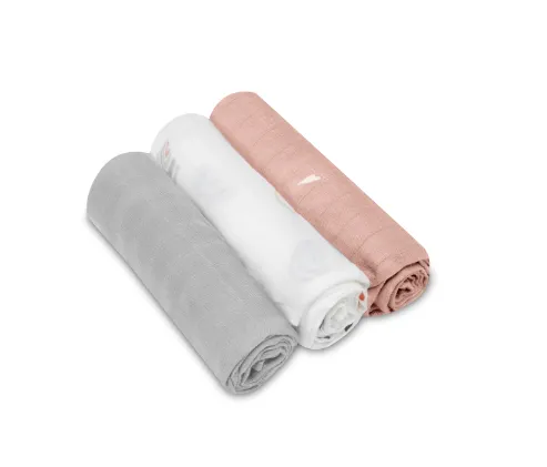 Pelinci din fibre de bambus Lionelo Rainbow (70x70 cm), 3 buc.