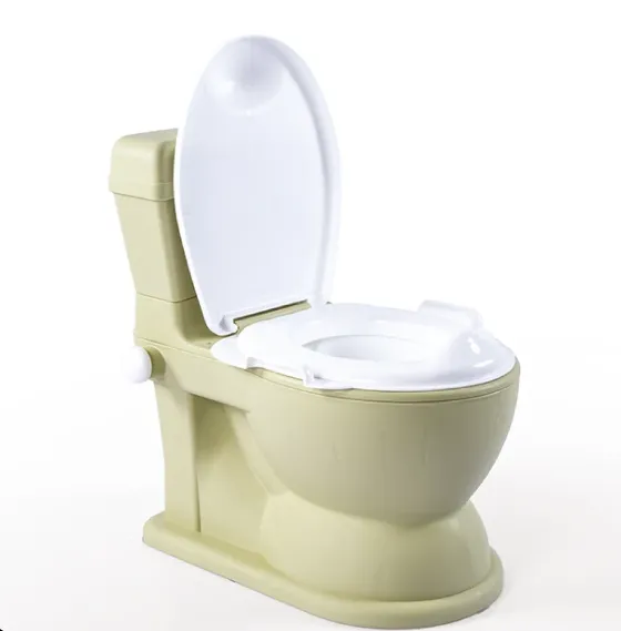 Детский туалетный горшок со звуком и светом, зеленый, Dolu (75635)