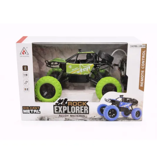 Mașină Rock Crawler 1:18 cu telecomanda, metalică, verde, cod 2419D