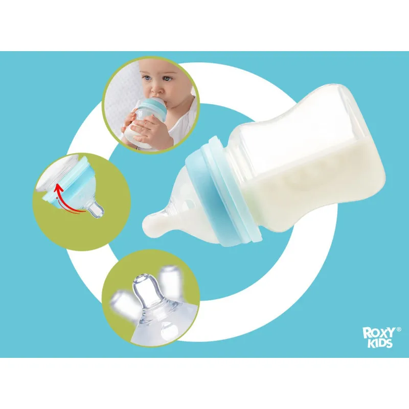 Tetine din silicon Roxy Kids cu flux mediu 3+, (2 buc.) (RBTL-002-M) Tetine din silicon Roxy Kids cu flux mediu 3+, (2 buc.) (RBTL-002-M)