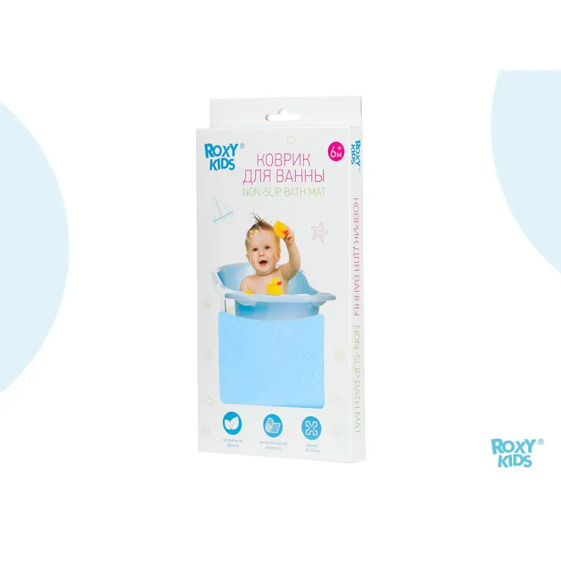 Covoras de baie din cauciuc anti-alunecare Roxy Kids 34x74cm, Albastru (BM-3474-B) Covoras de baie din cauciuc anti-alunecare Roxy Kids 34x74cm, Albastru (BM-3474-B)