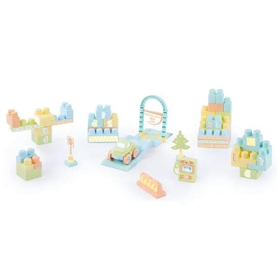 Set de joacă pentru copii cu piese de construcție, 50 piese, Dolu (5235)