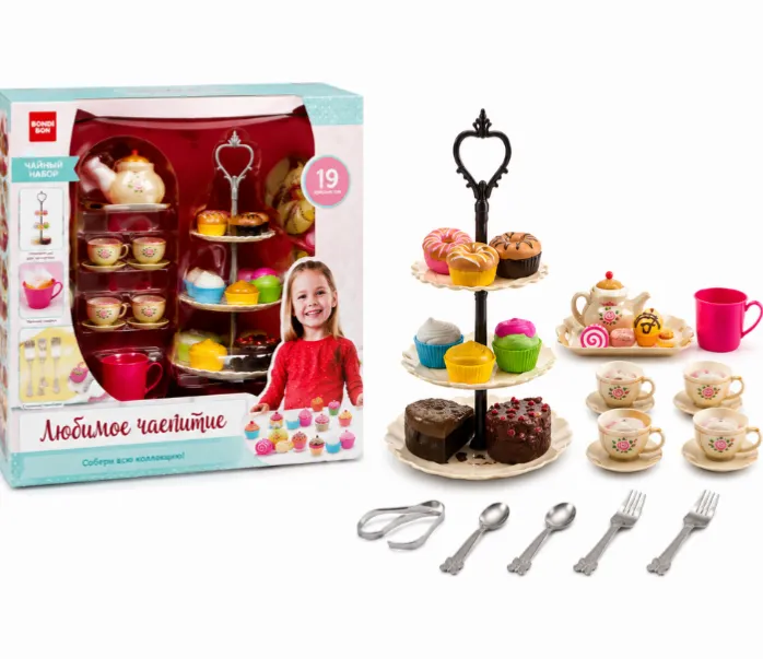 Set de joaca pentru ceai cu deserturi, 555-CH029
