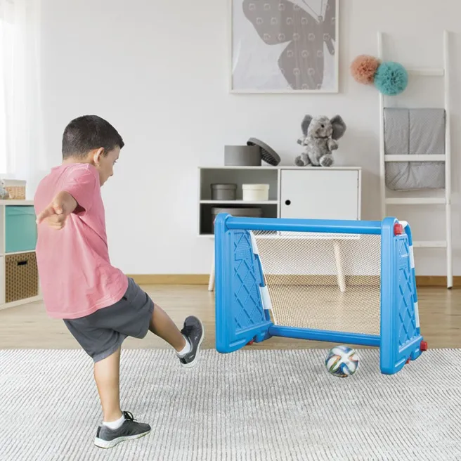 DL Poarta fotbal pentru copii, albastra DL Poarta fotbal pentru copii, albastra