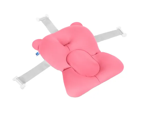 Suport textil pentru cadita KikkaBoo Bear Pink, 45x8x32 cm