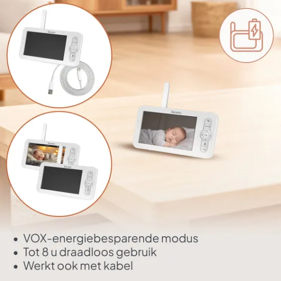 Monitor video bebeluși Lionelo Babyline 9.2 AI 5'', 200 m Monitor video bebeluși Lionelo Babyline 9.2 AI 5'', 200 m