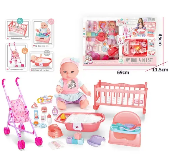 PAPUSA BABY CU ACCESORII CU SUNET 72443