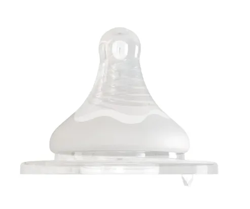 Tetina din silicon Neno cu flux lent (0-6 luni +), 2 buc. Tetina din silicon Neno cu flux lent (0-6 luni +), 2 buc.