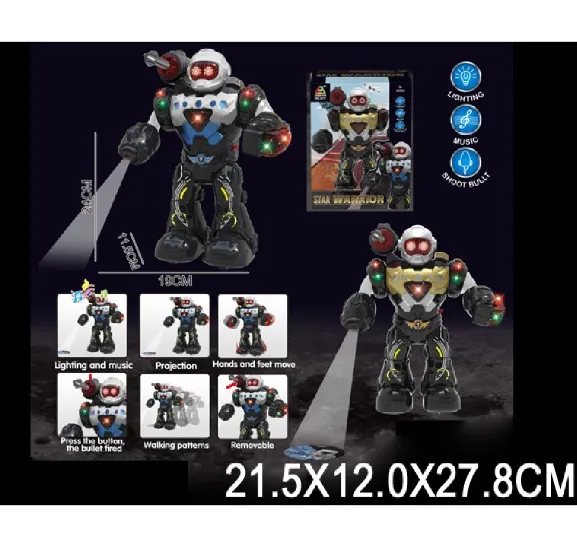 Robot pe baterii, cu sunete si lumini