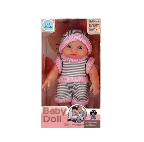 Păpușă bebeluș de 16 cm în costum R959