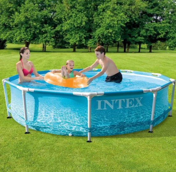 INTEX Piscină BEACHSIDE METAL FRAME 305x76cm, 4485L, cadru metalic INTEX Piscină BEACHSIDE METAL FRAME 305x76cm, 4485L, cadru metalic