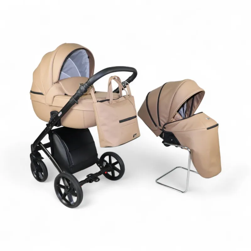 Carucior 2in1 Sojan Accord Piele (2010609) Bej Carucior 2in1 Sojan Accord Piele (2010609) Bej