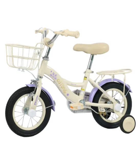 Bicicletă pentru copii cu 4 roți, 14 inch, violet, cod 2227D Bicicletă pentru copii cu 4 roți, 14 inch, violet, cod 2227D