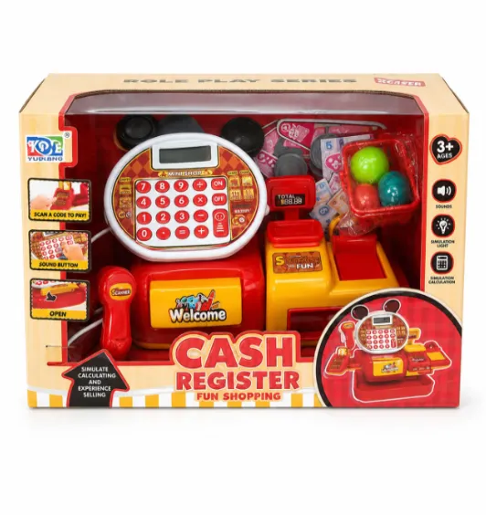 Casă de marcat de jucărie cu lumini și calculator, cod 10337a