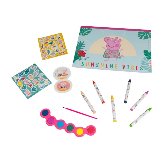 Set de desen în geantă transparentă Peppa Pig, AS Company, cod 1814D Set de desen în geantă transparentă Peppa Pig, AS Company, cod 1814D