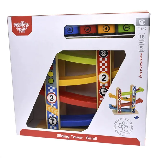 Traseu mini din lemn cu mașinuțe, cod 57391